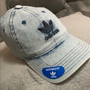 ADIDAS Washed Blue Denim Hat🧢